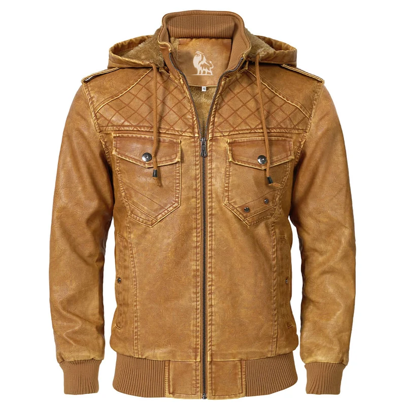 Heren Jack met Afneembare Capuchon en Modern Ontwerp