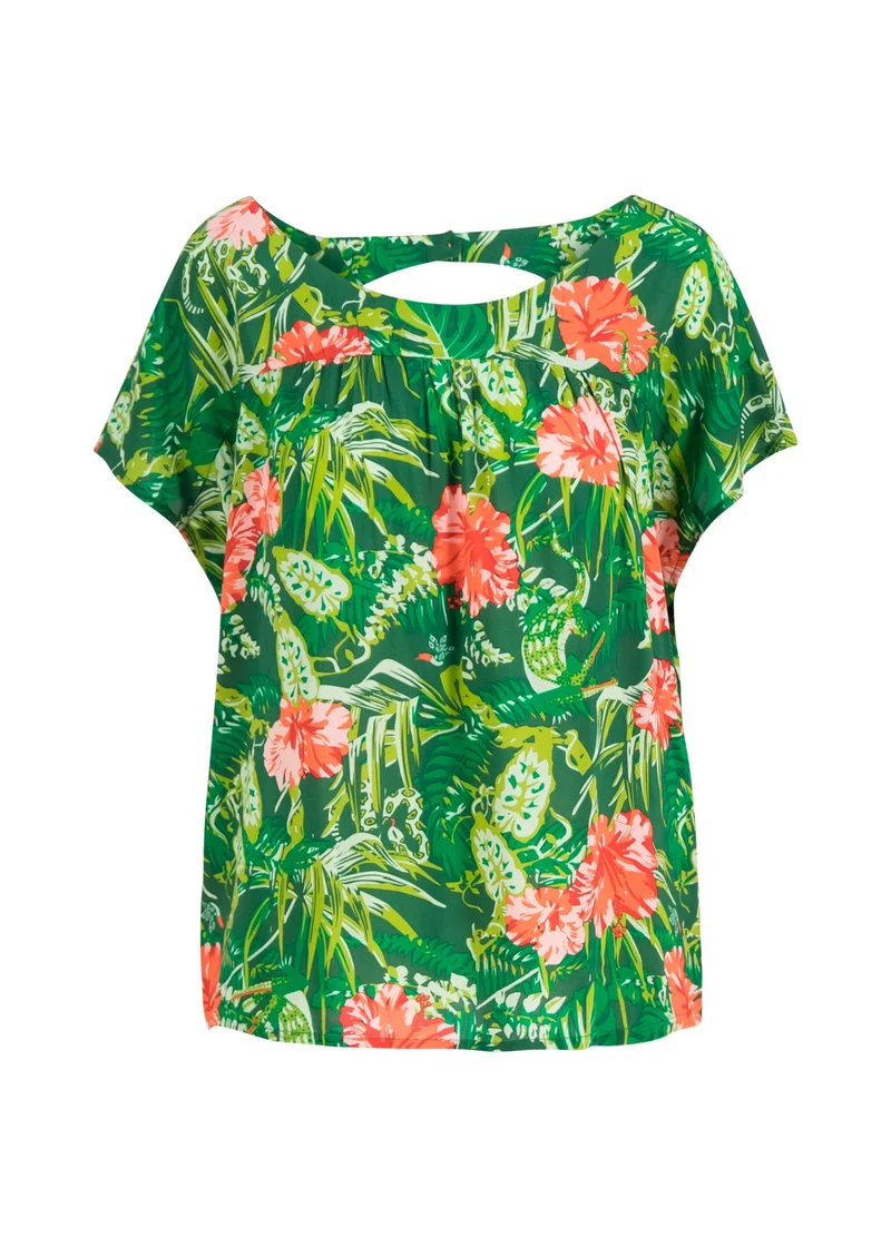 Groene top met jungleprint | Blutsgeschwister hupf und schlupf jungle heat