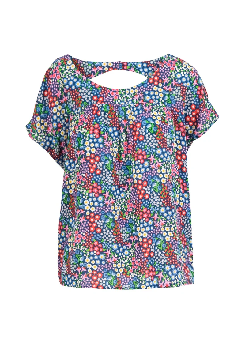 Top met kleurrijke bloemenprint | Blutsgeschwister hupf und schlupf first date