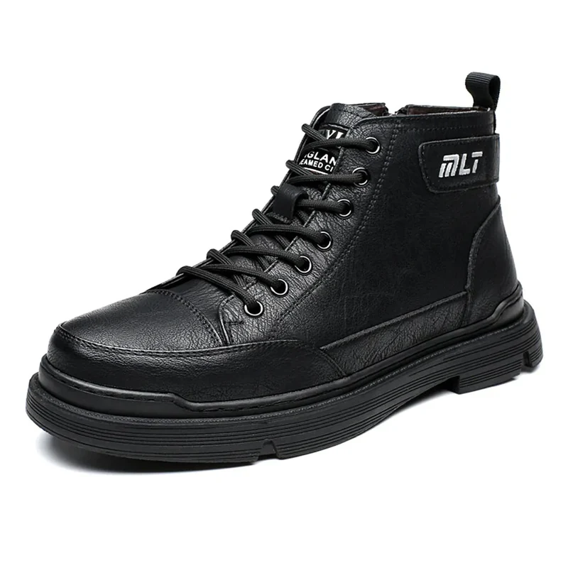Heren Winterschoenen Hoog Met Fleece Voering Voor Comfortabele Winterdagen