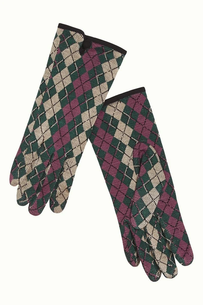 King Louie glove briolette pine green