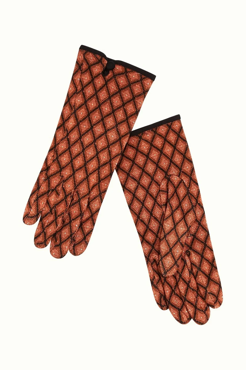 King Louie glove magnet cognac orange