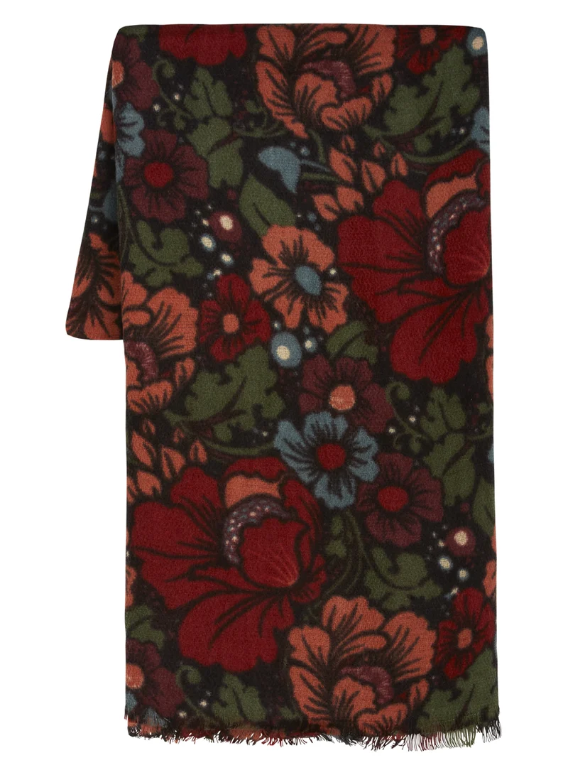 King Louie scarf gossip brique red