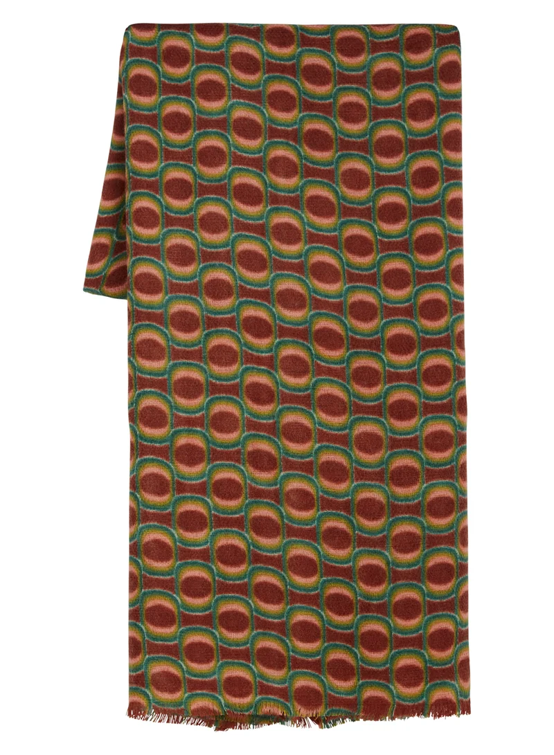 King Louie scarf groove henna red