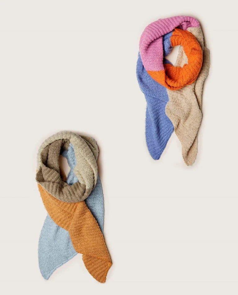Surkana color stripes scarf