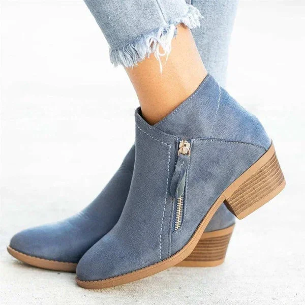 Dames Laarzen met Platform en Ritssluiting