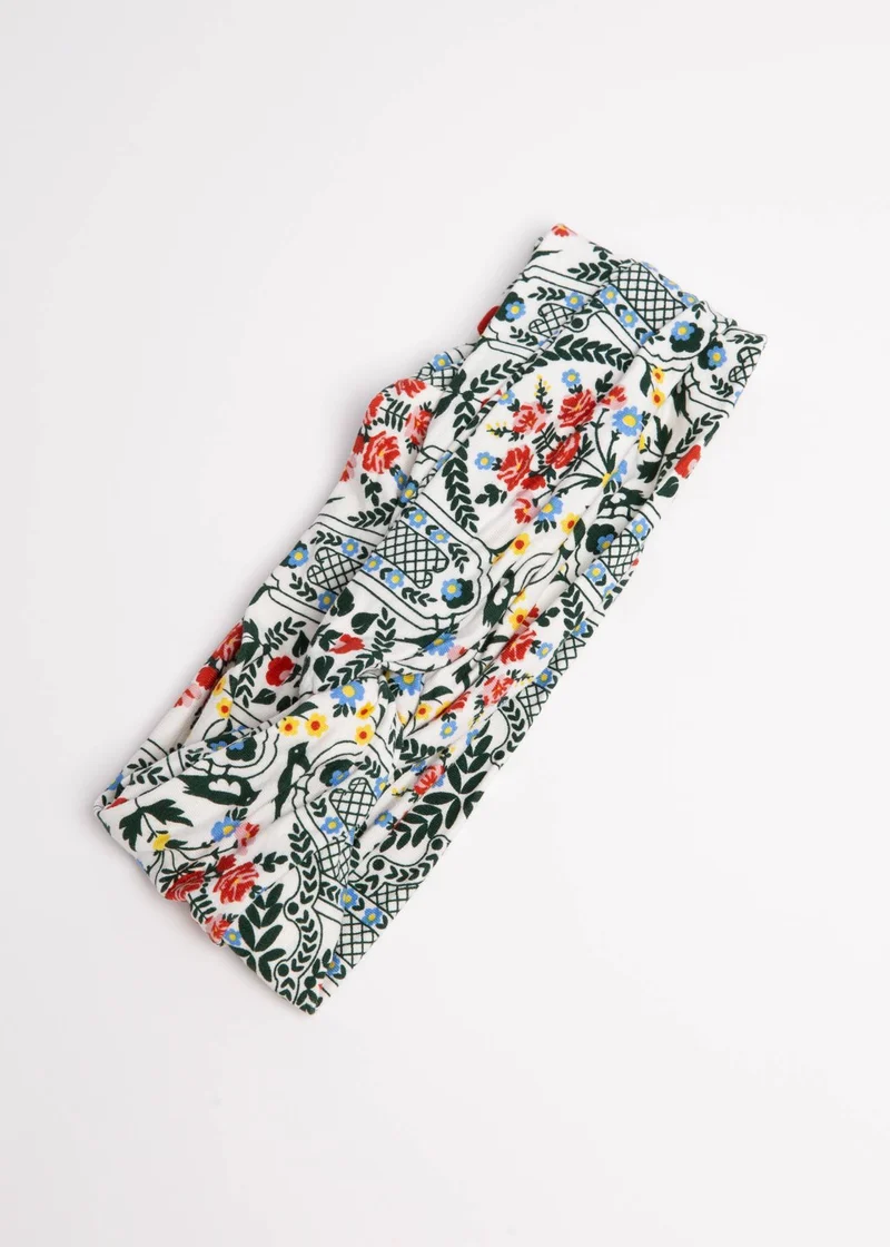 Haarband met bloemenprint | Blutsgeschwister diva knot balcone bacione