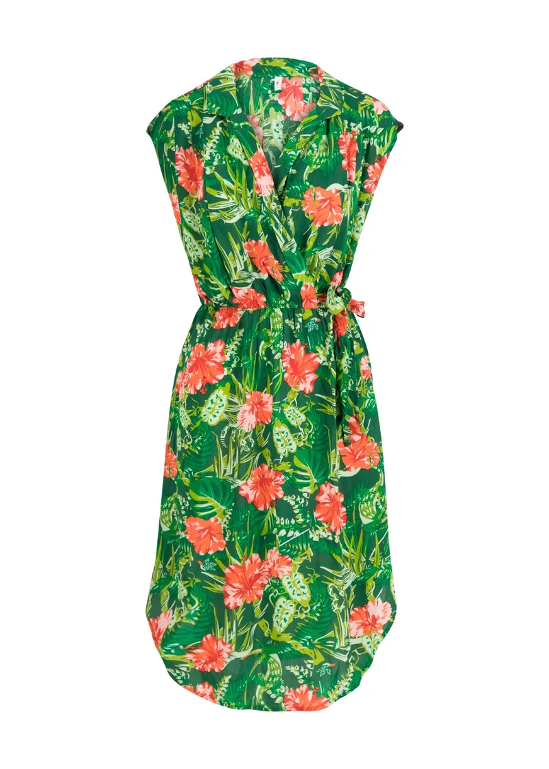 Groene zomerse jurk | Blutsgeschwister lucky lola jungle heat