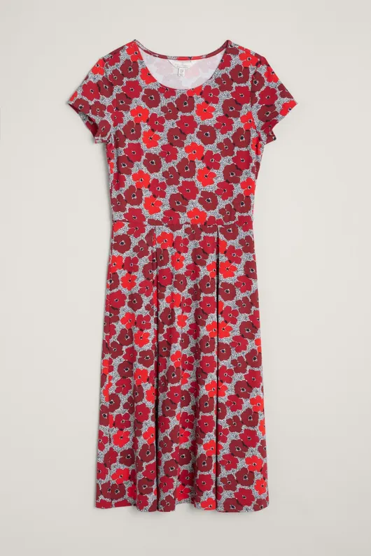 Jurk van biologisch katoen | Seasalt Cornwall riviera dress II layerd cosmos rudder
