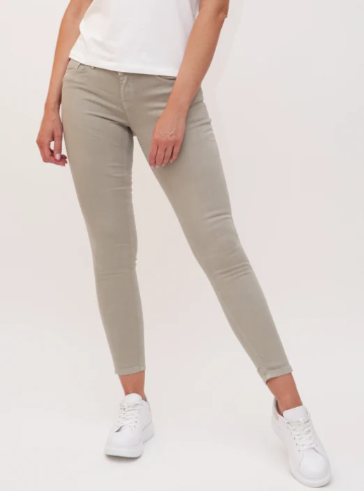 Skinny spijkerbroek | M.O.D. Sina skinny fit olive washed L32