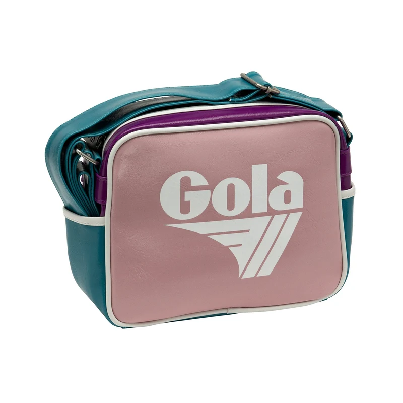 Gola micro redford messenger bag chalk pink/ white/foxglove