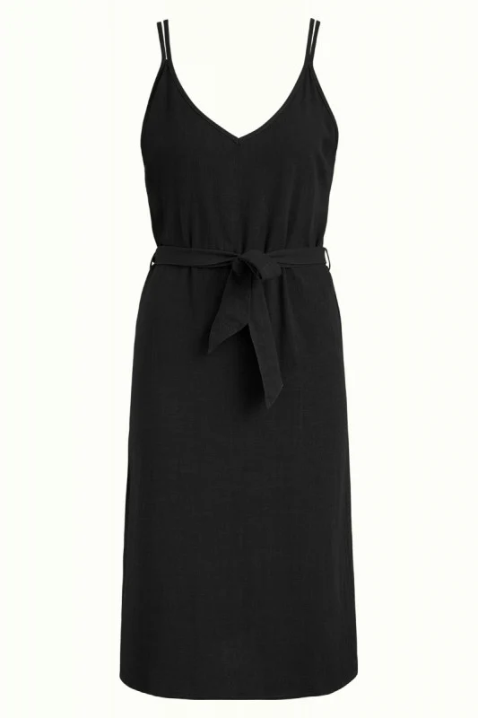 Jurkje met dubbele schouderbandjes | King Louie Nadya dress hooper black
