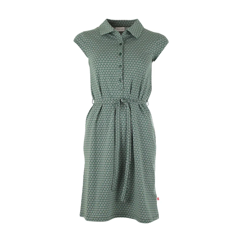 Groen jurkje met strikceintuur | Froy & Dind dress Tess radar
