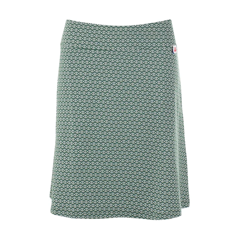 Groen rokje met print | Froy & Dind skirt long radar