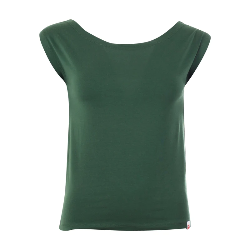 Groene top met korte mouw | Froy & Dind shirt Ada green