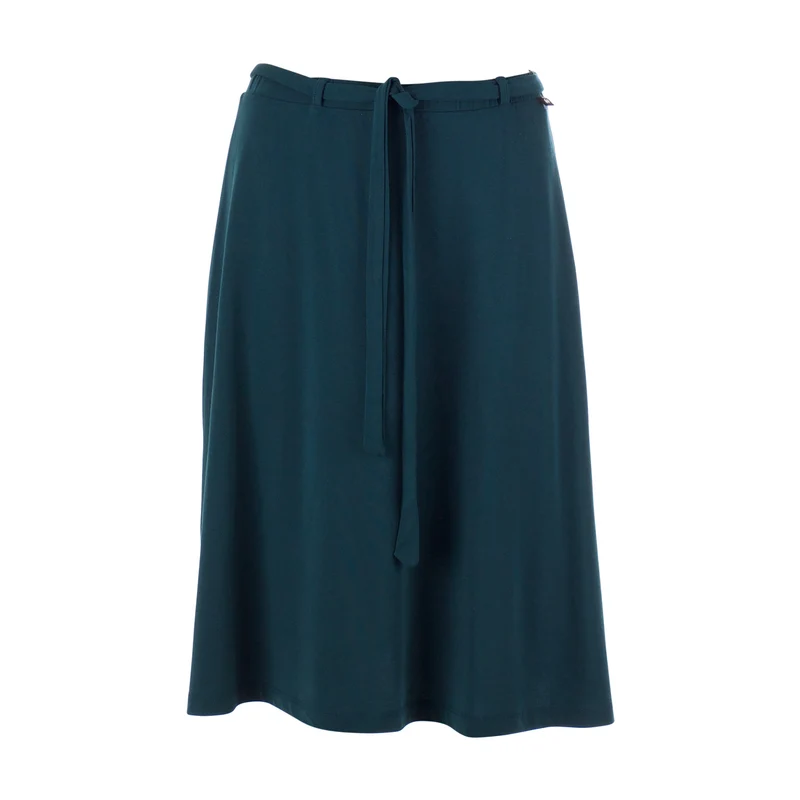Rok met strikceintuur | Froy & Dind skirt Manon teal