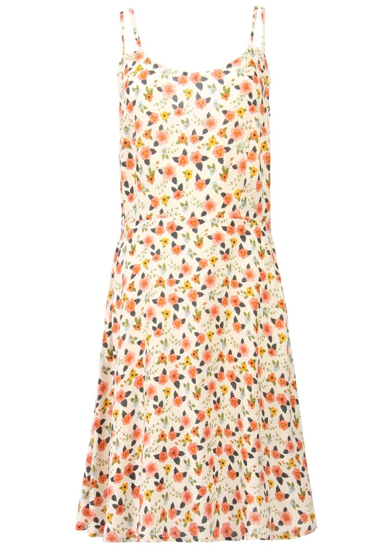 Circus Clothing dress spaghetti floral antique white