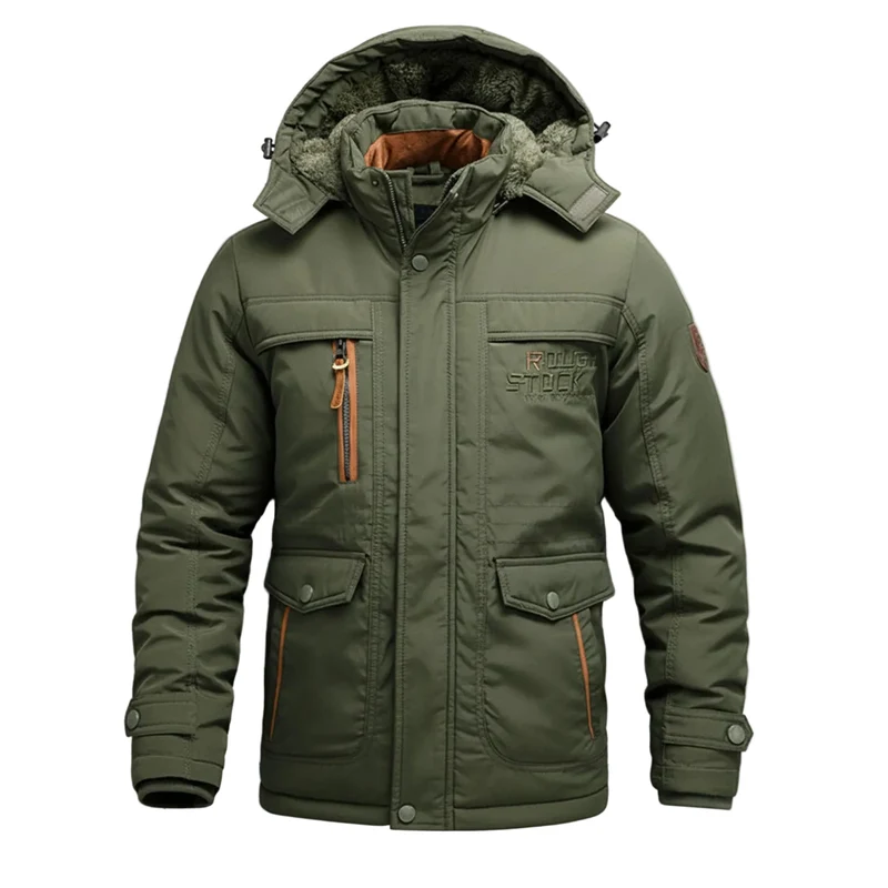 Heren Parka met Capuchon en Cargozakken