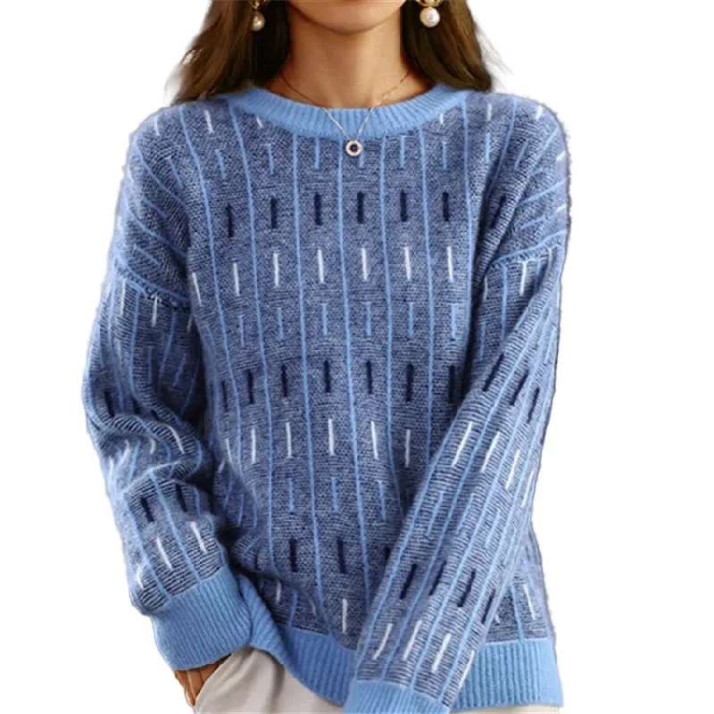 Dames Trui Geometrisch Patroon Casual