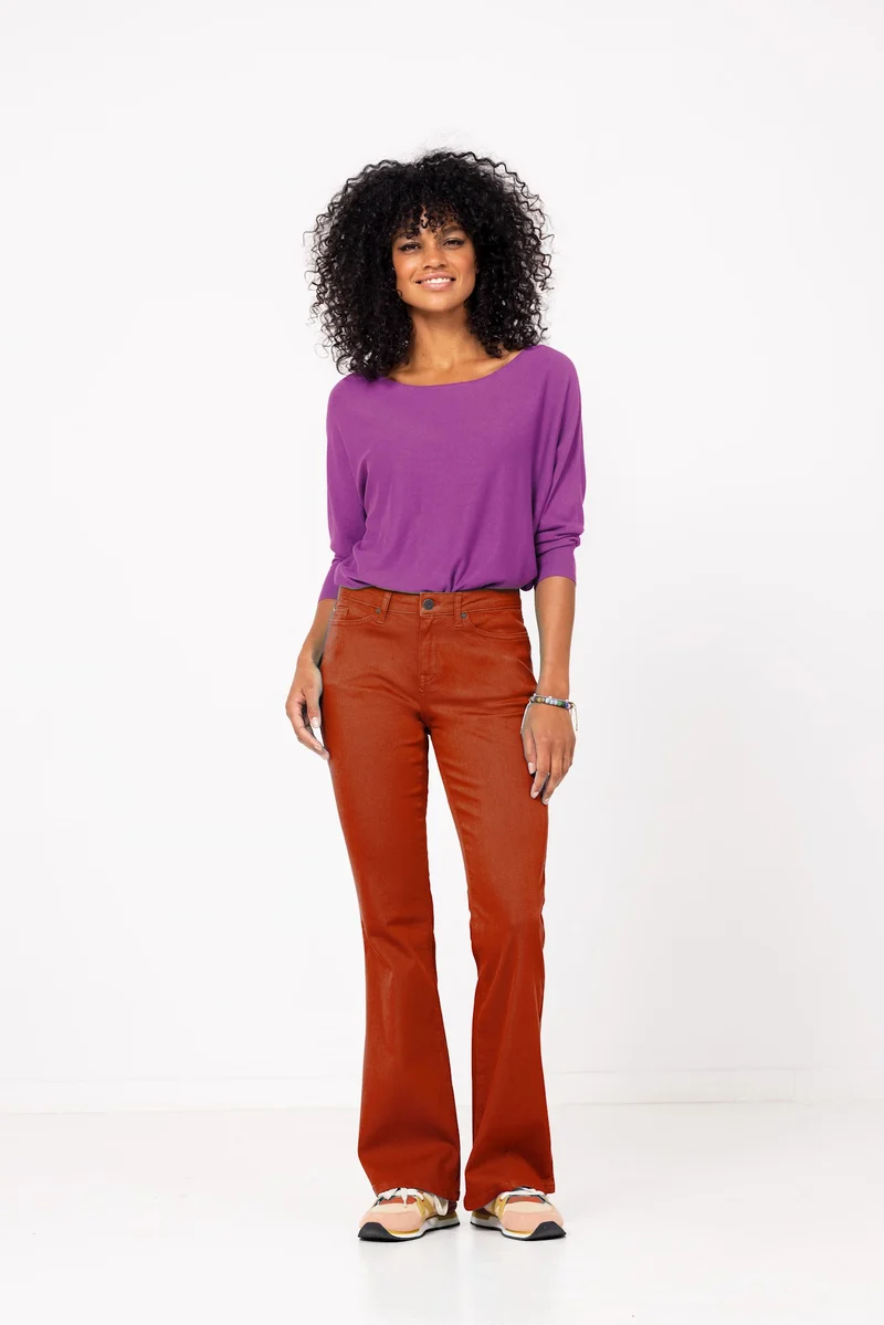 Oranje spijkerbroek | Cloud9 pants Dora pepper