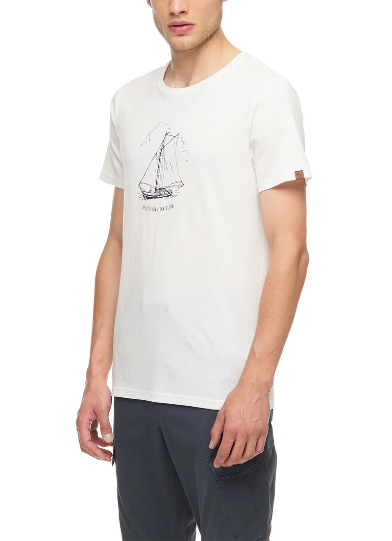 Zomers t-shirt van katoen | Ragwear sevy remake t-shirt white