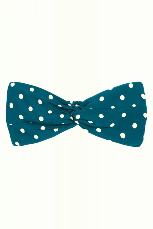 Haarband van duurzame viscose | King Louie twist hairband pablo lapis blue