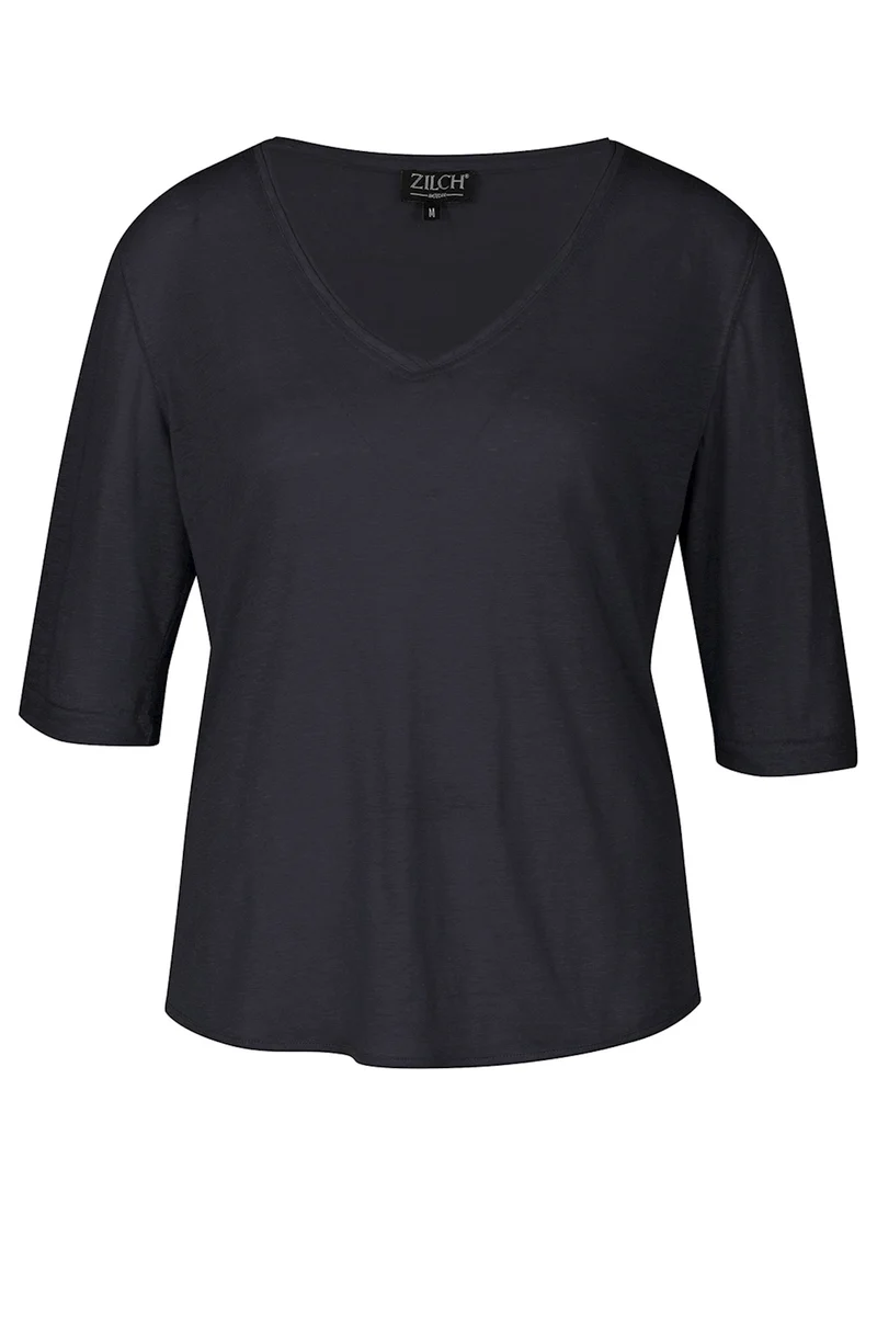 Zilch top v-neck ink