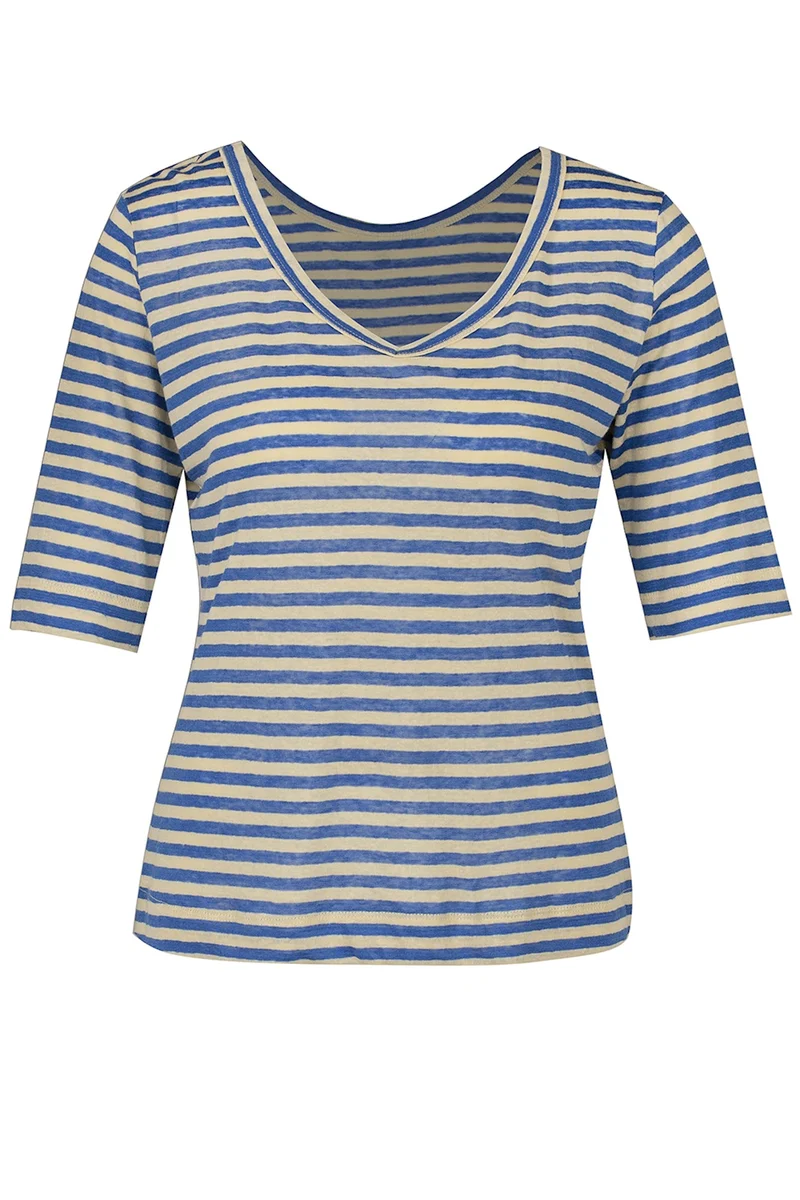 Zilch top reversible small stripe vanilla