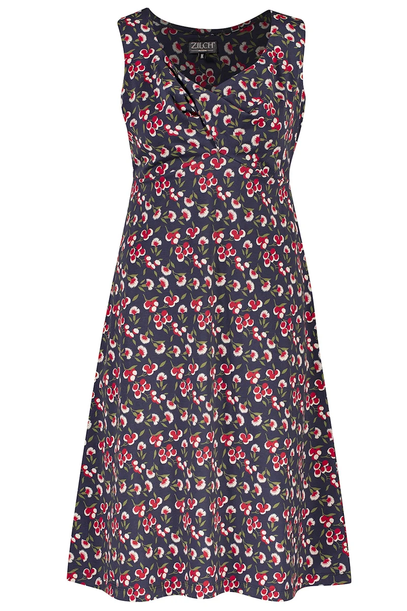 Zilch dress sleeveless marigold ink