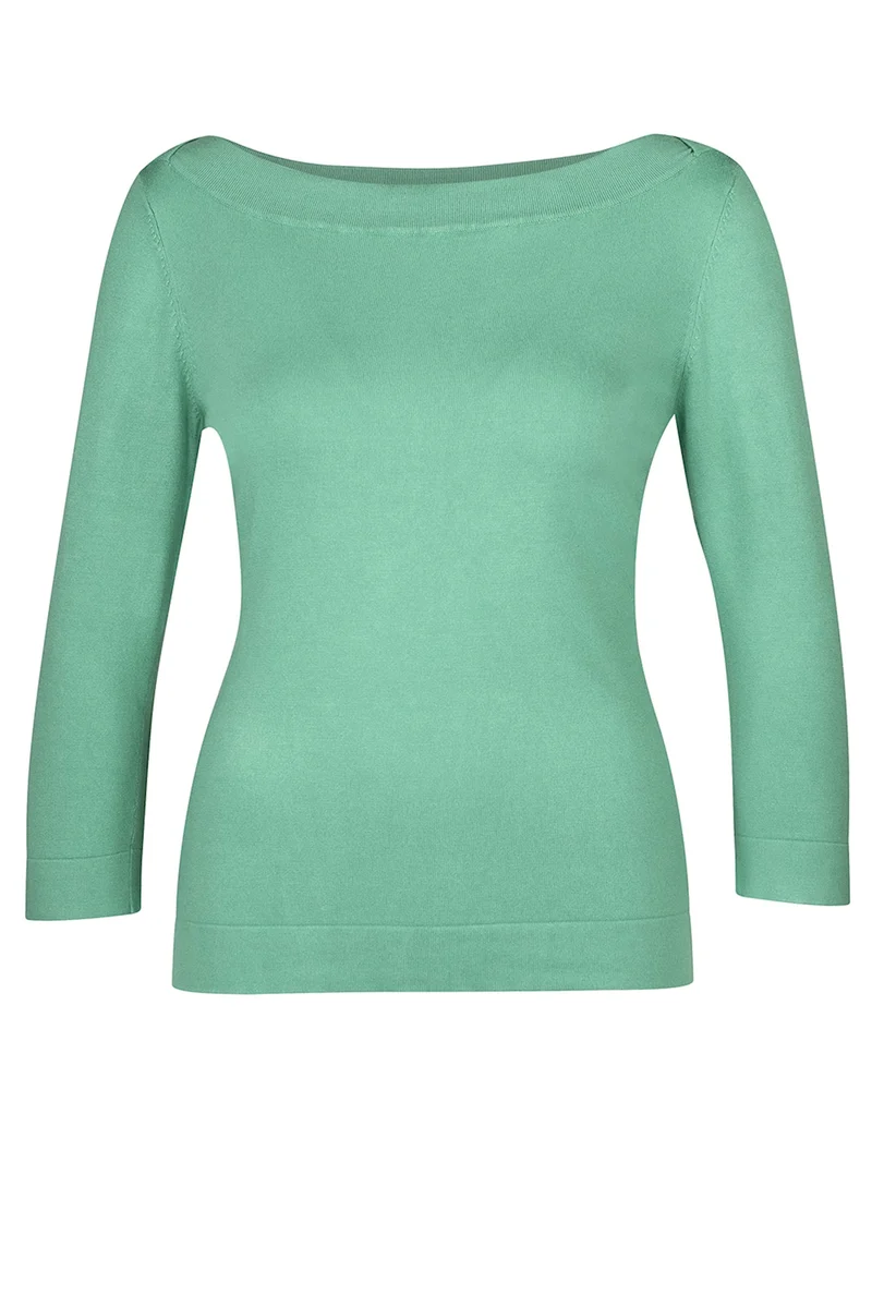 Zilch sweater boatneck lagoon