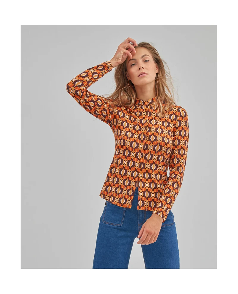 Surkana long sleeves shirt orange