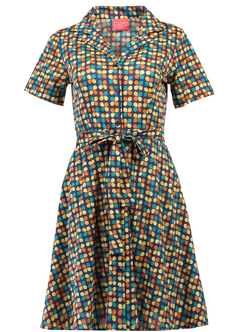 Circus Clothing dress tile true blue