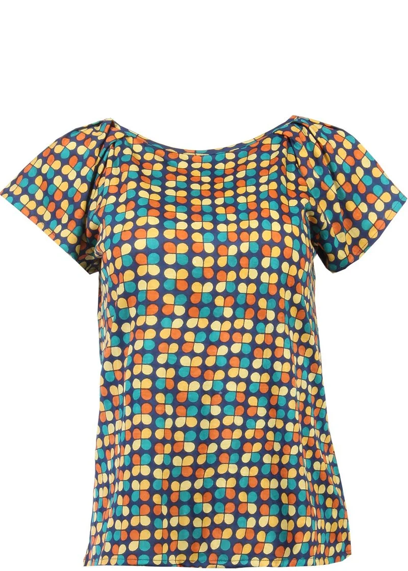 Circus Clothing top tile true blue