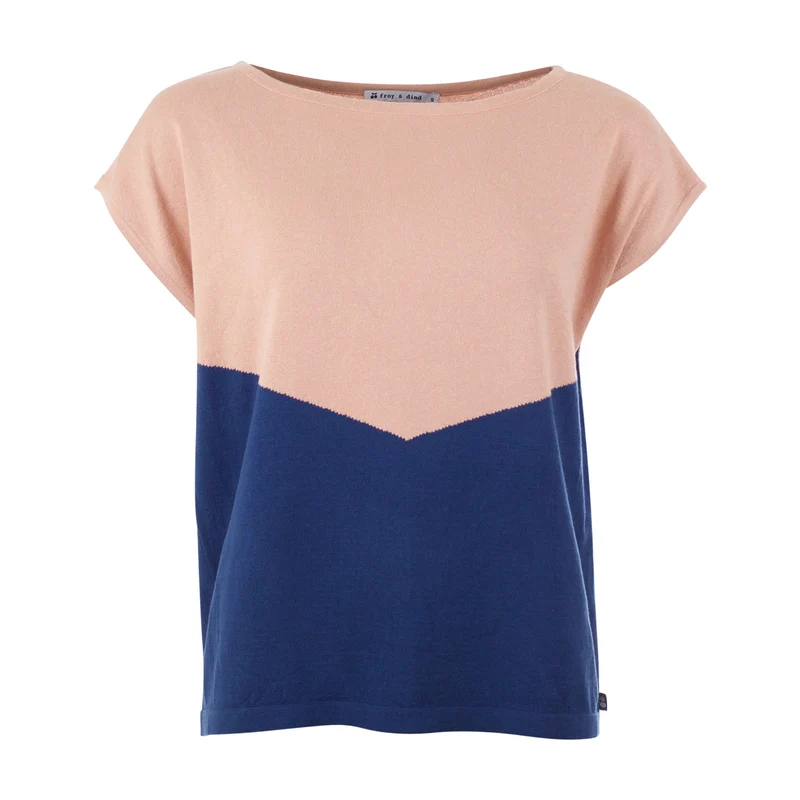 Top van biologisch katoen | Froy & Dind top Anika sirocco-navy