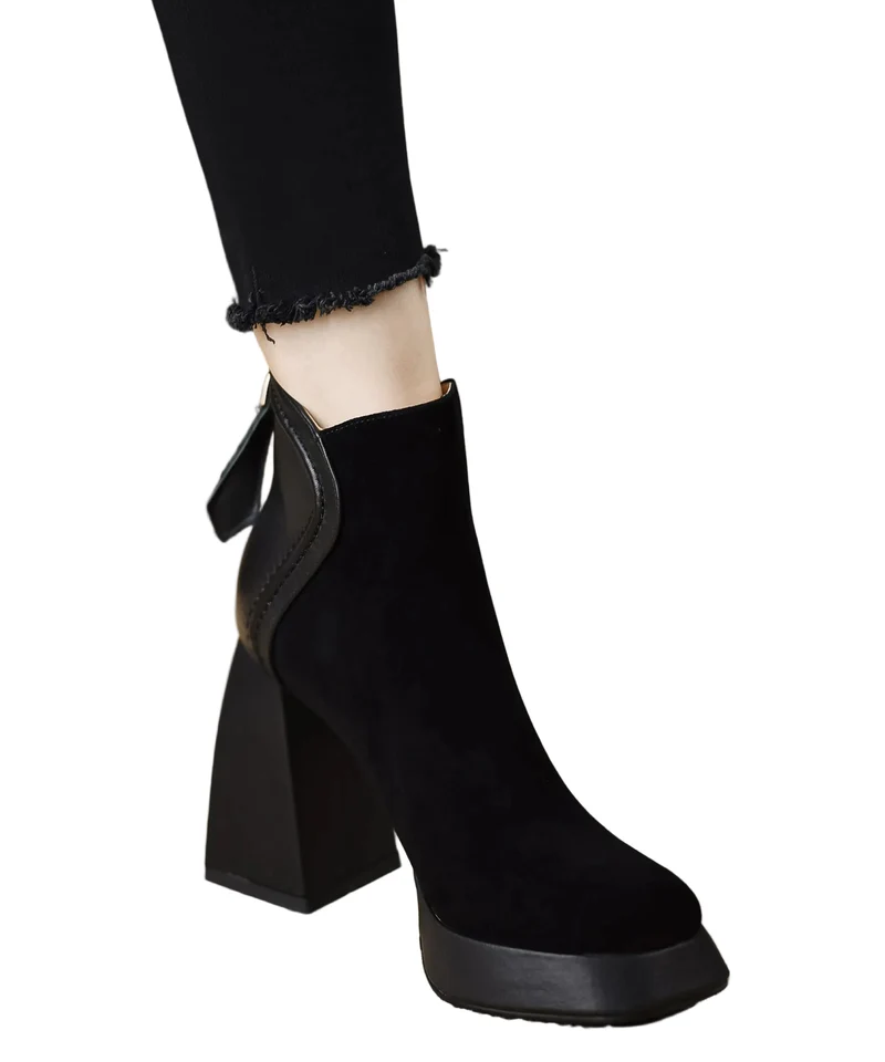 Dames Laarzen Met Ritssluiting Trendy Design voor Casual en Formele Gelegenheden