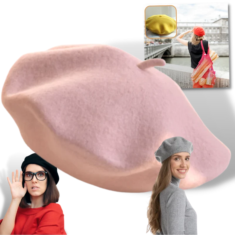Dames Klassieke Wol Beret