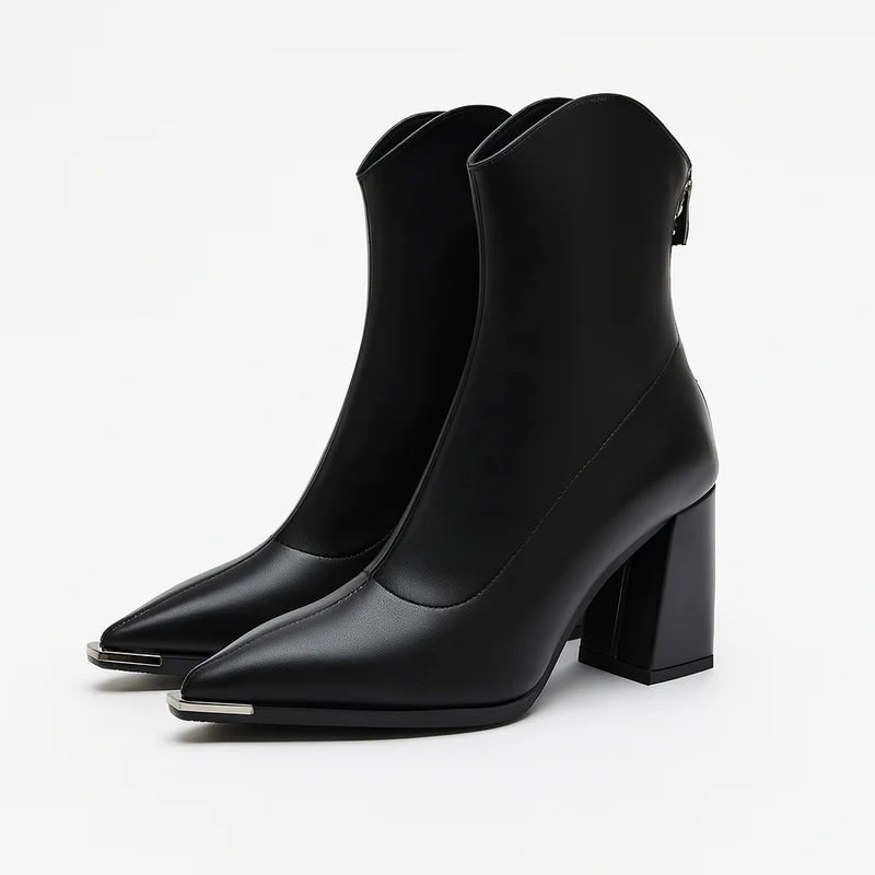 Dames Chelsea Laarzen Met Chroompunt Design