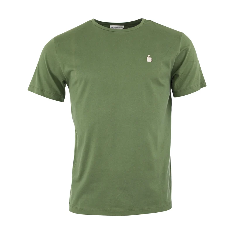 Munoman T-shirt Johan coffee green