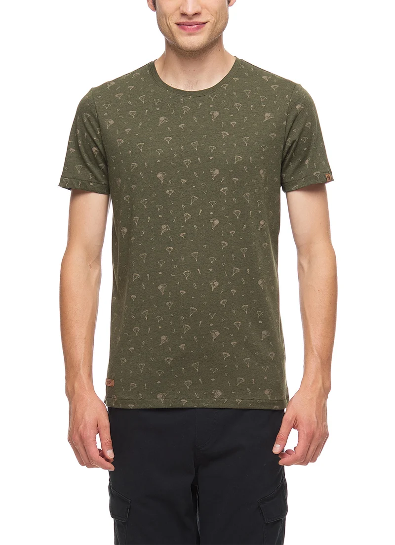 T-shirt met parachutespringers | Ragwear Luka t-shirt olive