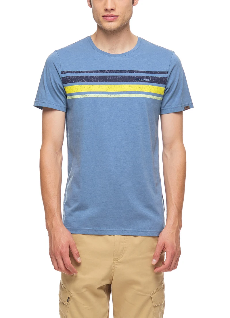 Blauw heren t-shirt | Ragwear hake organic t-shirt blue