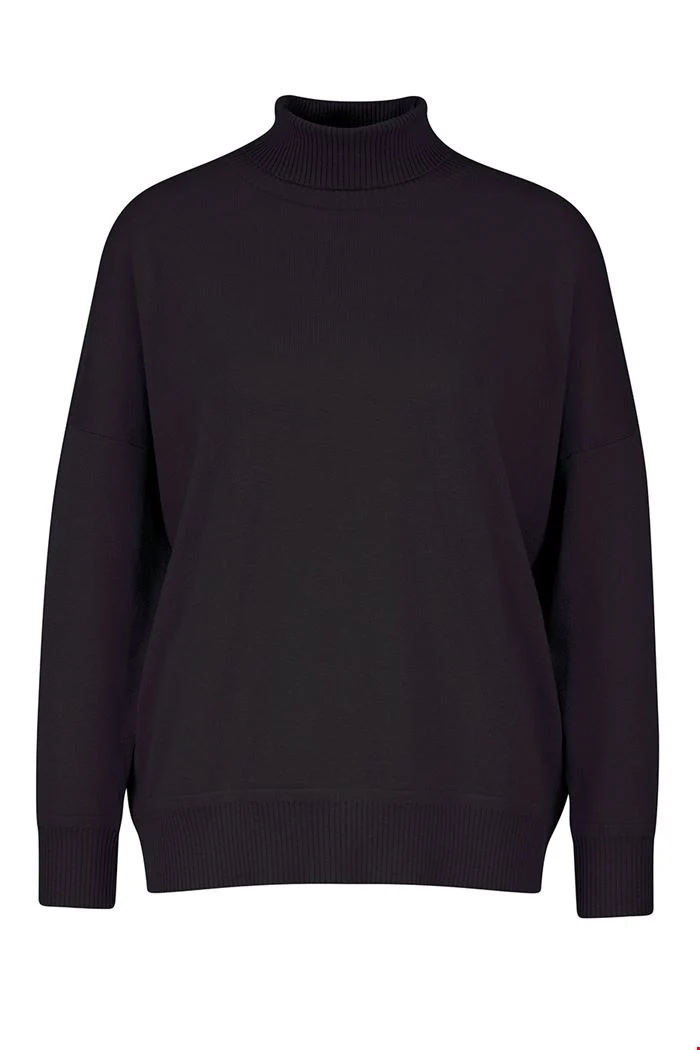 Zwarte losvallende trui | Zilch sweater wide black