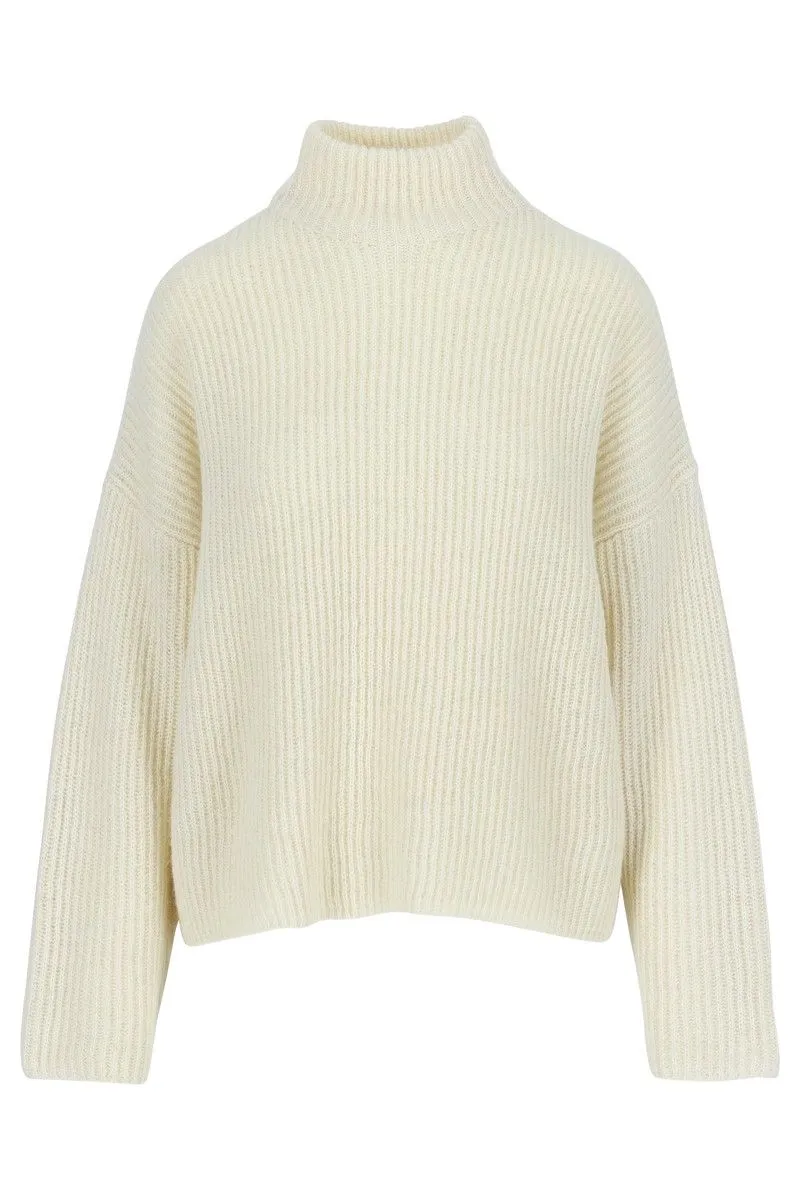 Trui met kraag | Lily Balou Nisa turtleneck jumper off white