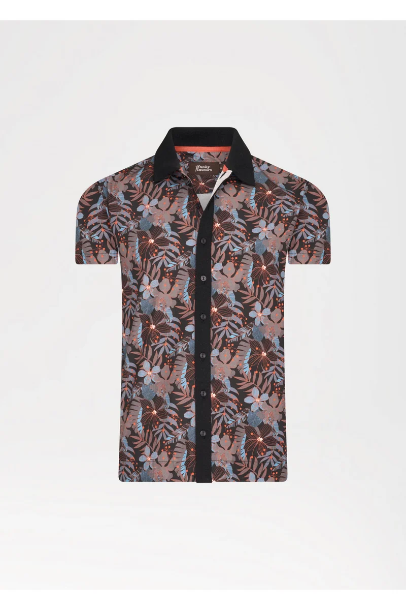 Herenblouse met bloemenprint | 4Funkyflavours ain't no love in the heart of the city