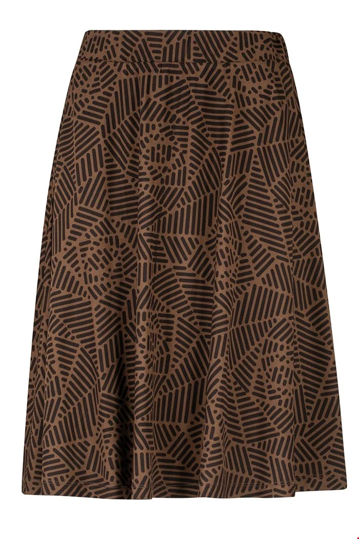 Licht uitlopend rokje | Zilch skirt rosette marron