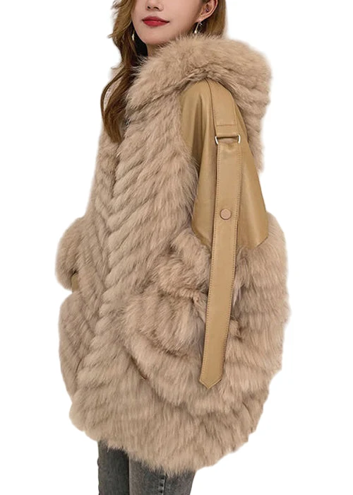 Dames Winterjas met Capuchon en Patchwork Design