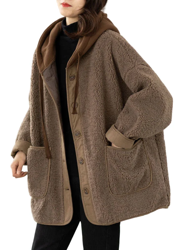 Dames Winterjas met Capuchon en Patchwork Design