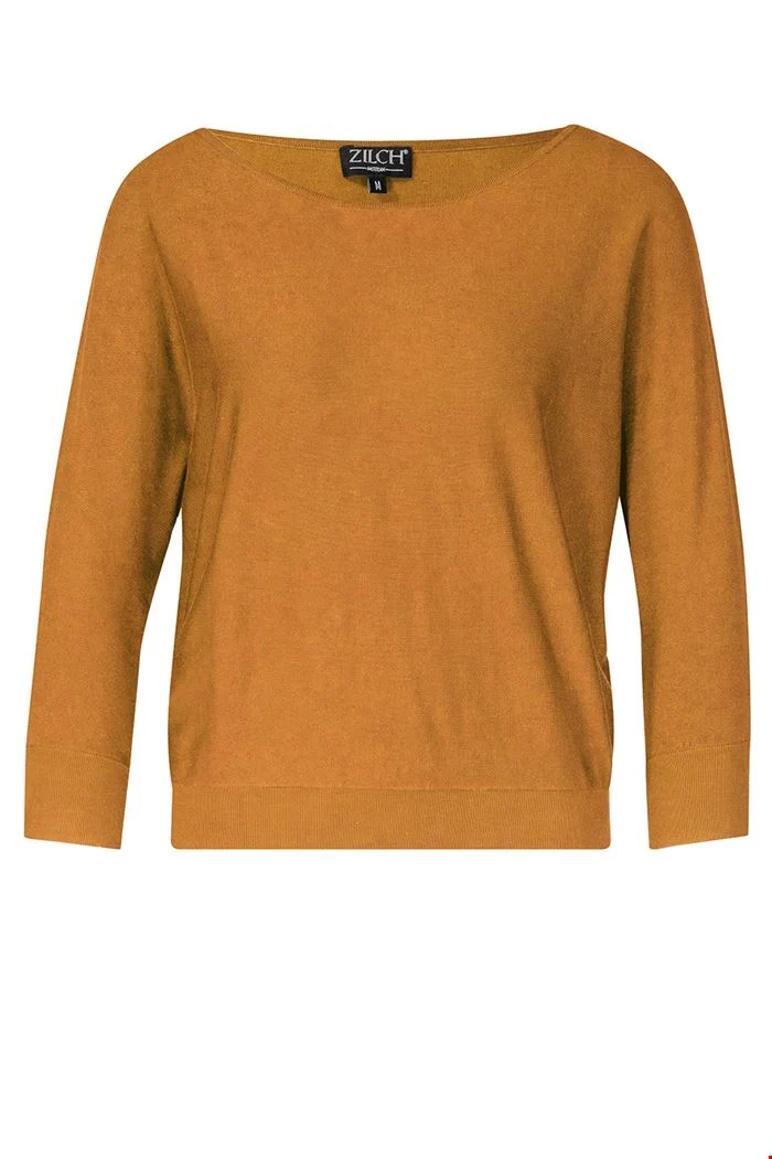 Trui met vleermuismouwen | Zilch sweater batsleeve cinnamon