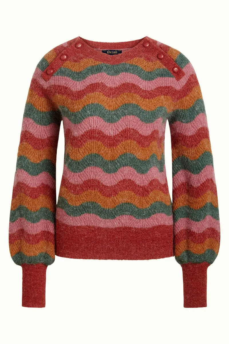 Trui met raglan mouwen | King Louie sailor knit sandou mellow rose