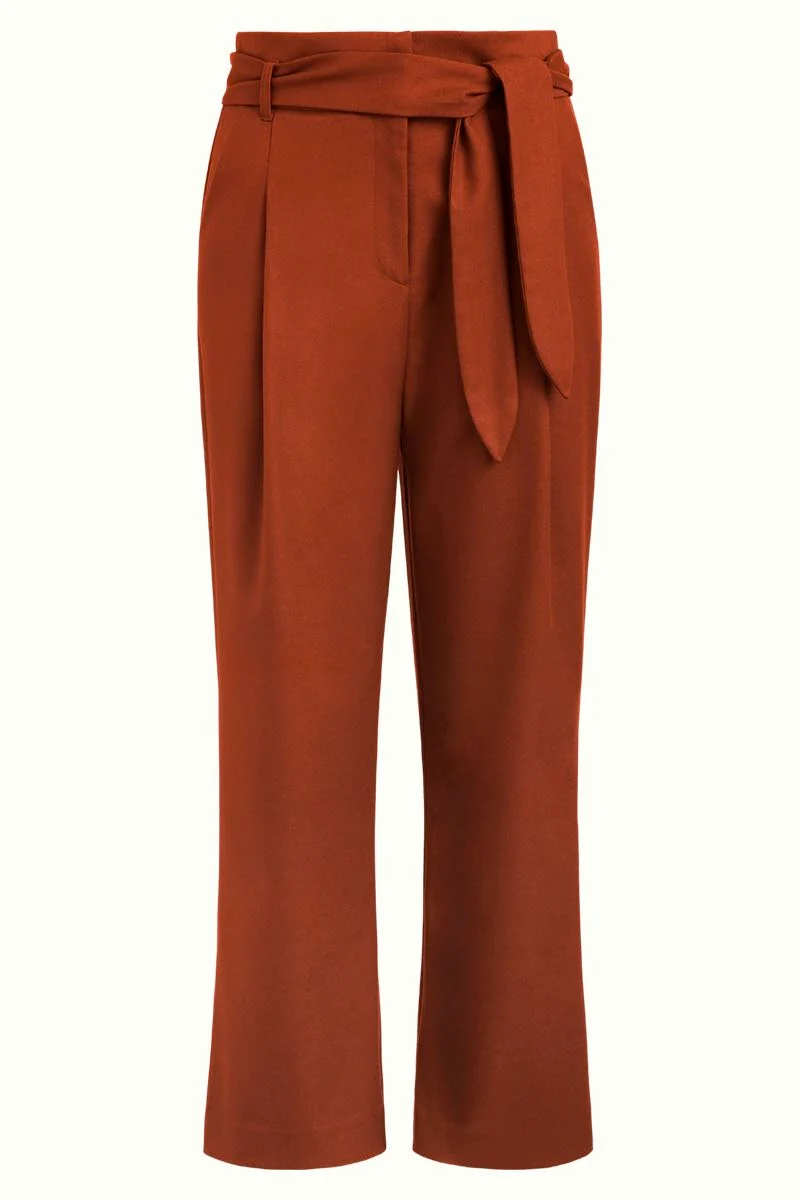 Bruine culotte broek | King Louie Ava pants stuart coconut brown