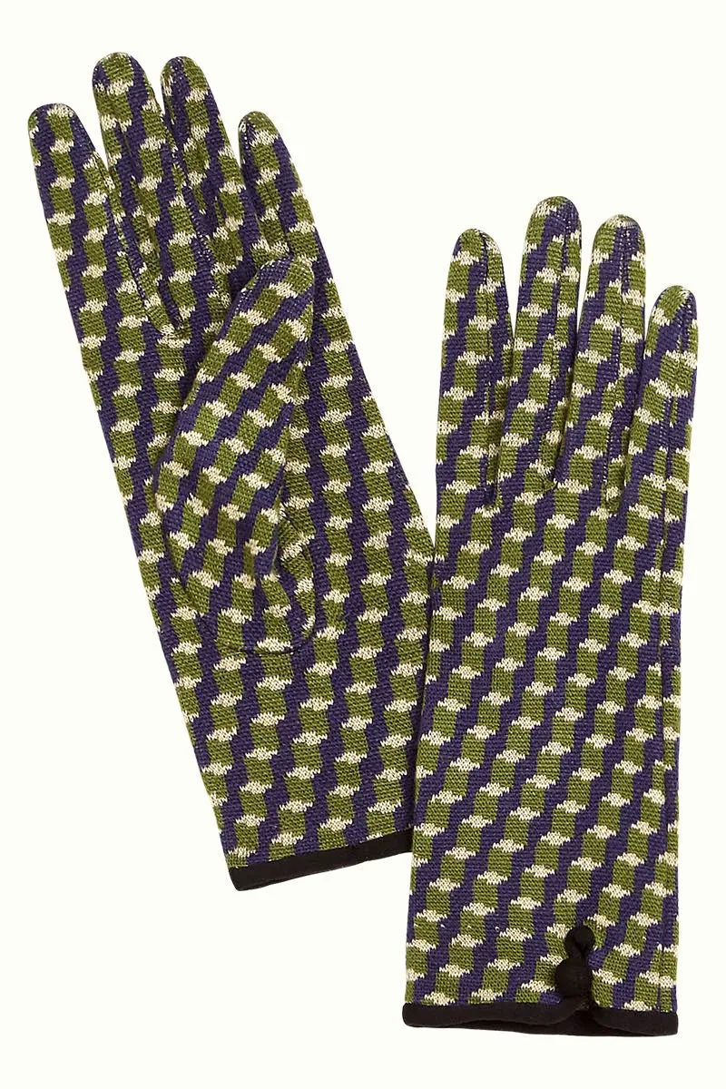 Warme groene handschoenen | King Louie glove stairway olive green